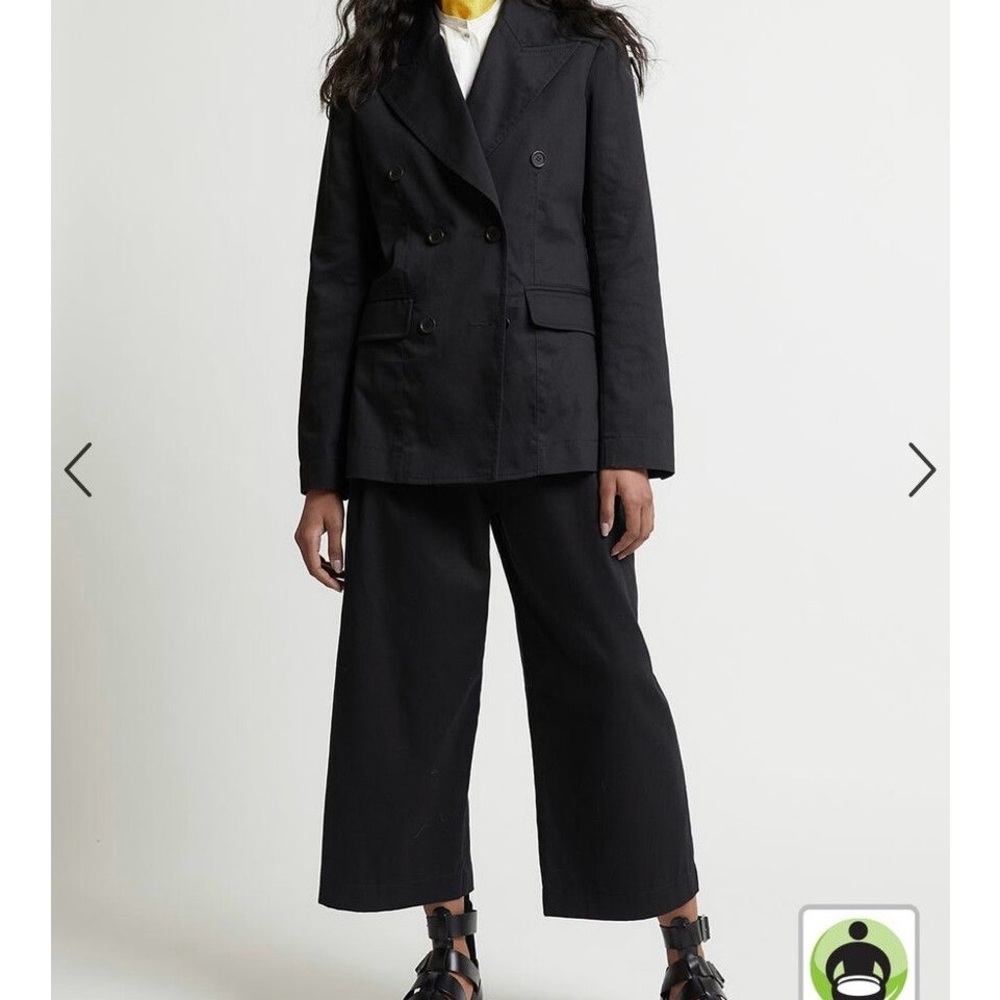 Karen Walker Black Workwear Organic Cotton Jacker